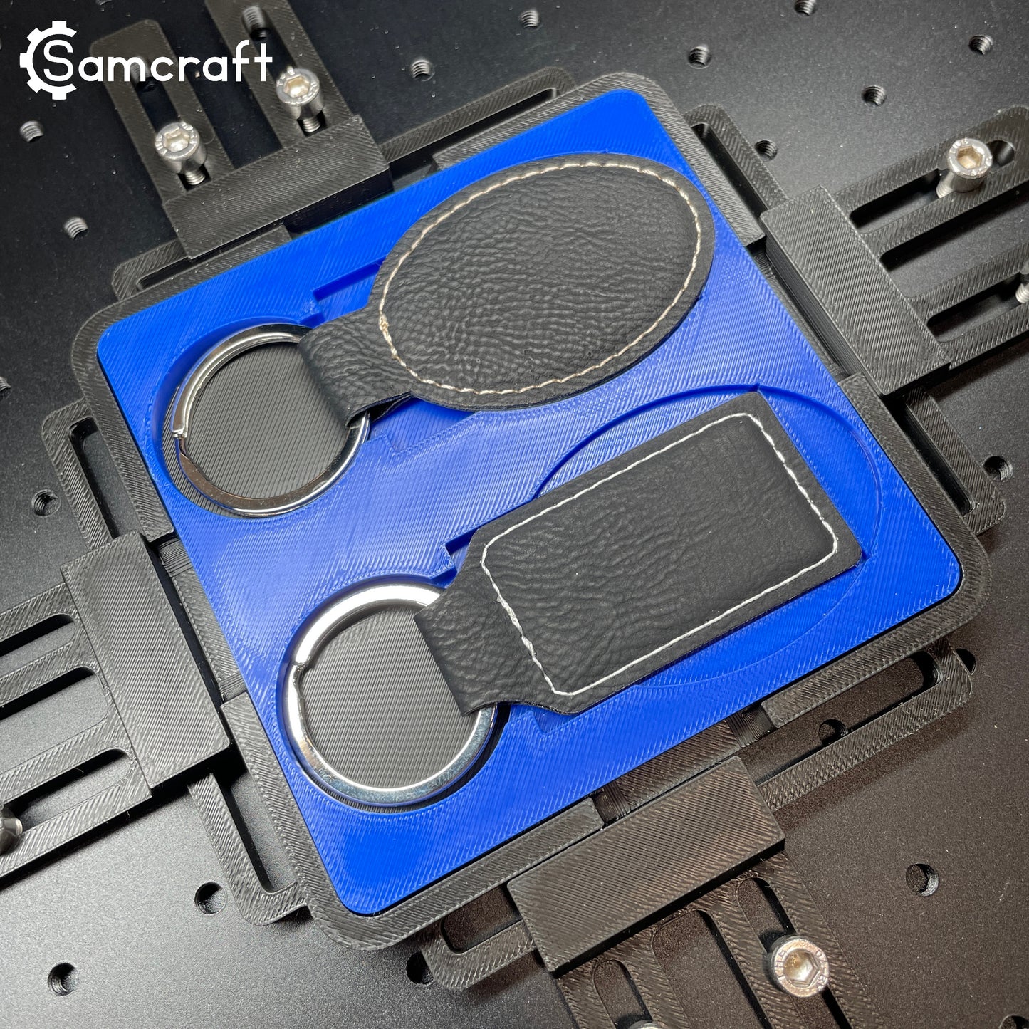 Keychain Jig - Leatherette Oval & Rectangle - ComMarker - Samcraft