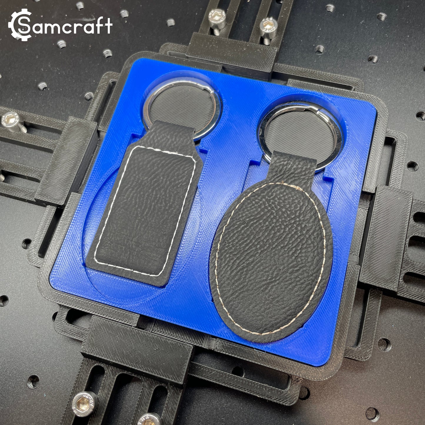 Keychain Jig - Leatherette Oval & Rectangle - ComMarker - Samcraft