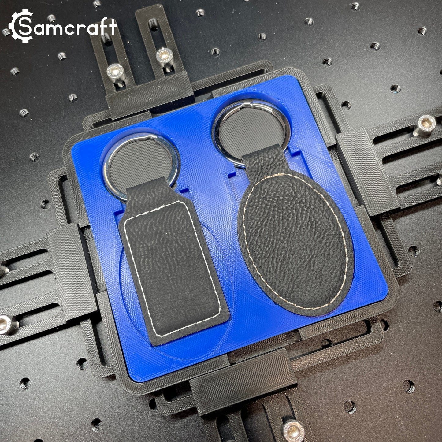 Keychain Jig - Leatherette Oval & Rectangle - ComMarker - Samcraft