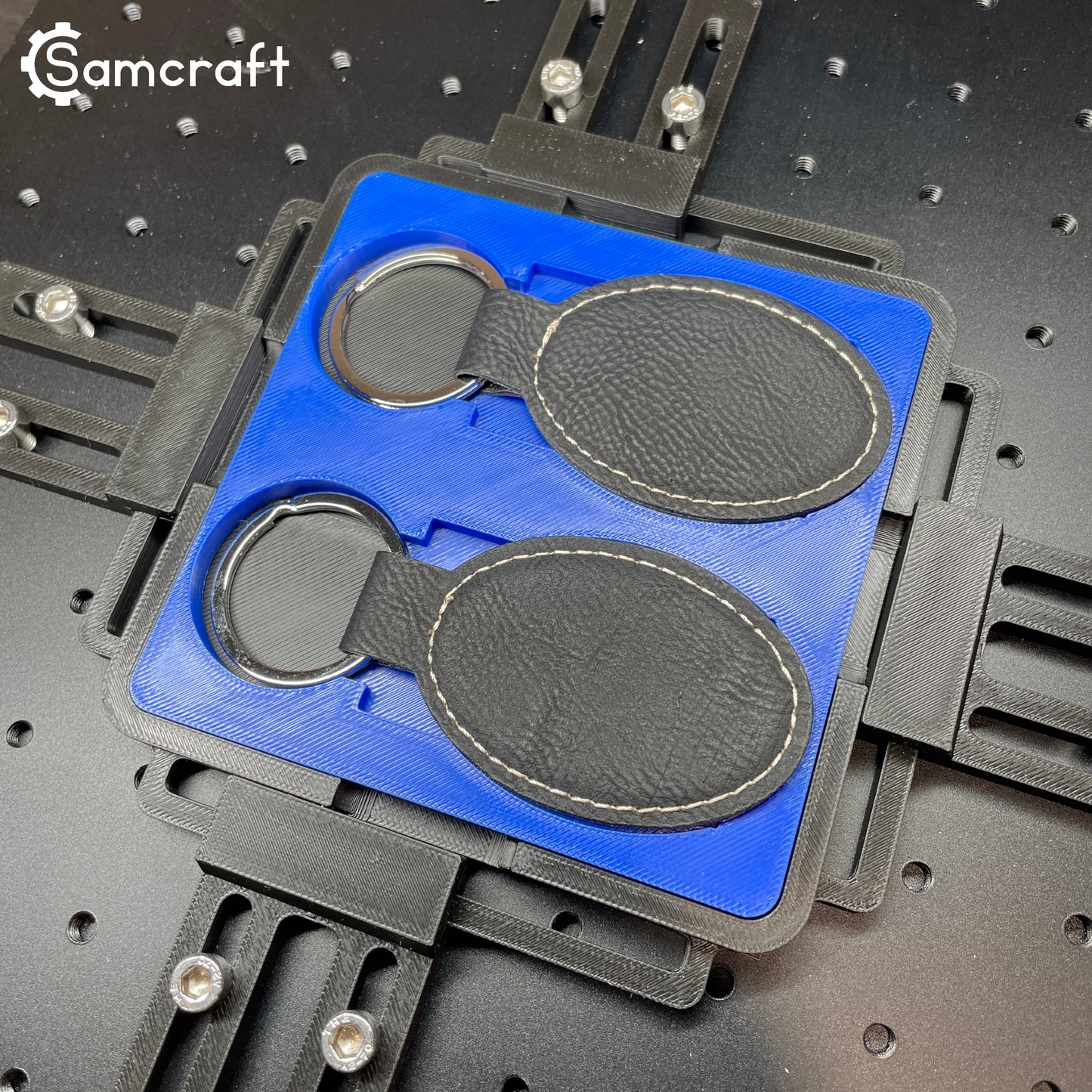 Keychain Jig - Leatherette Oval & Rectangle - ComMarker - Samcraft