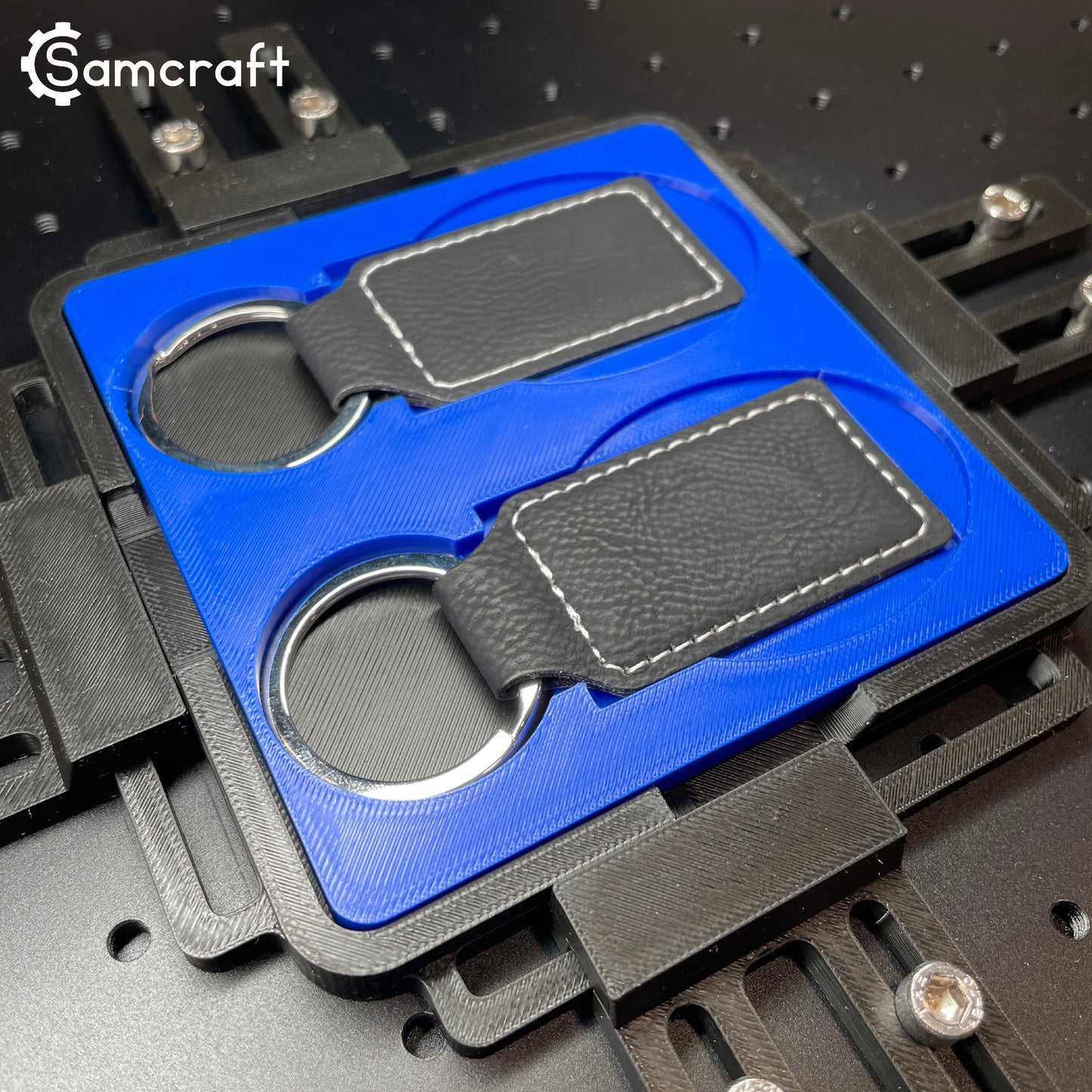 Keychain Jig - Leatherette Oval & Rectangle - ComMarker - Samcraft