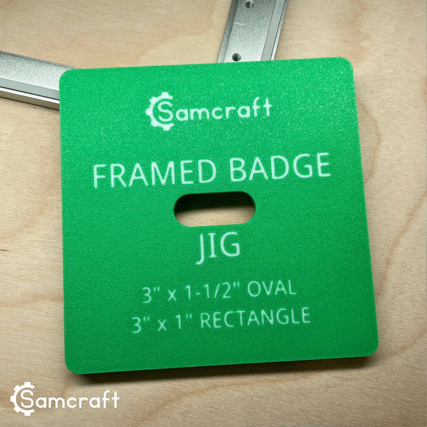 Framed Badge Jig - Oval & Rectangle - xTool F1