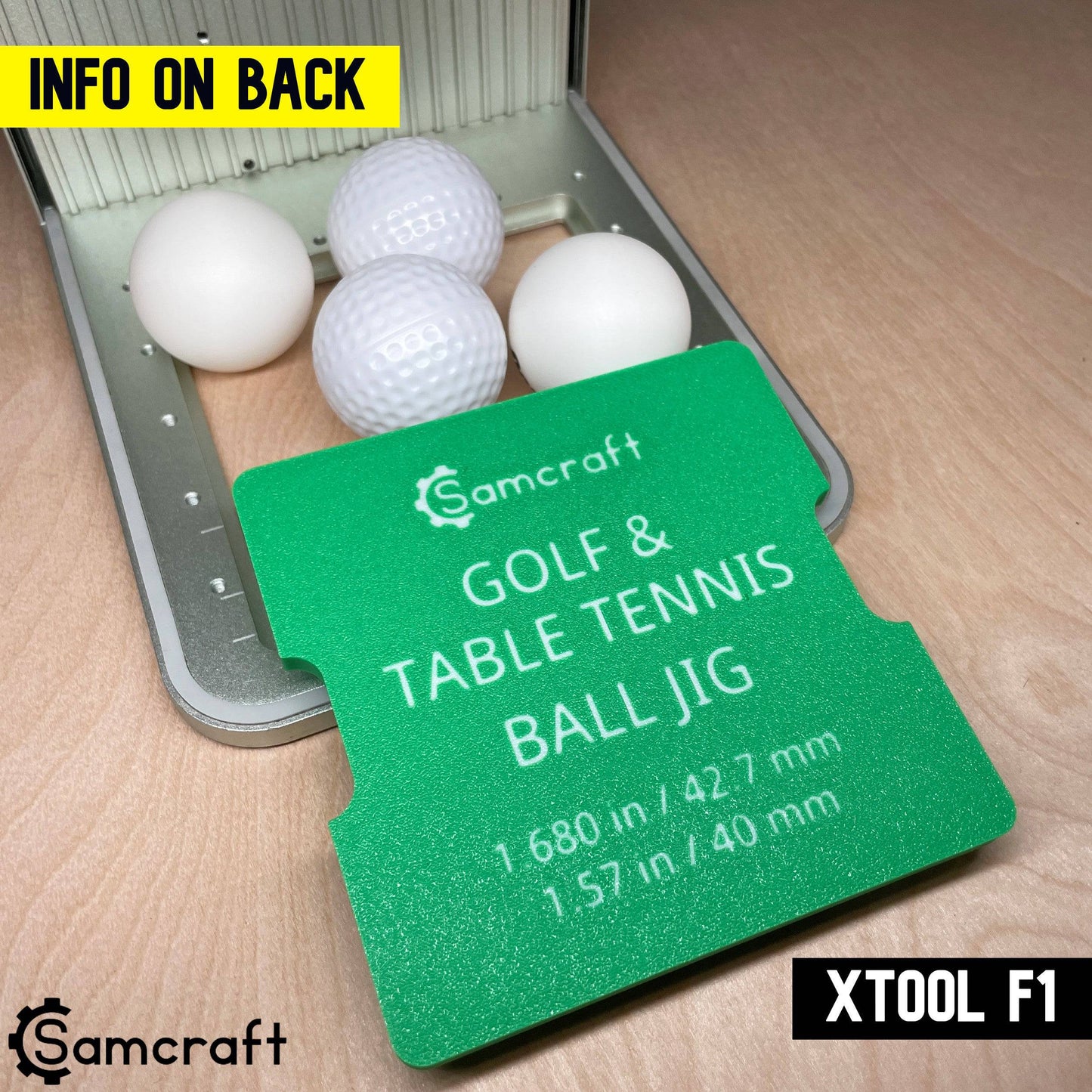 Golf Ball & Table Tennis Ball Jig - xTool F1
