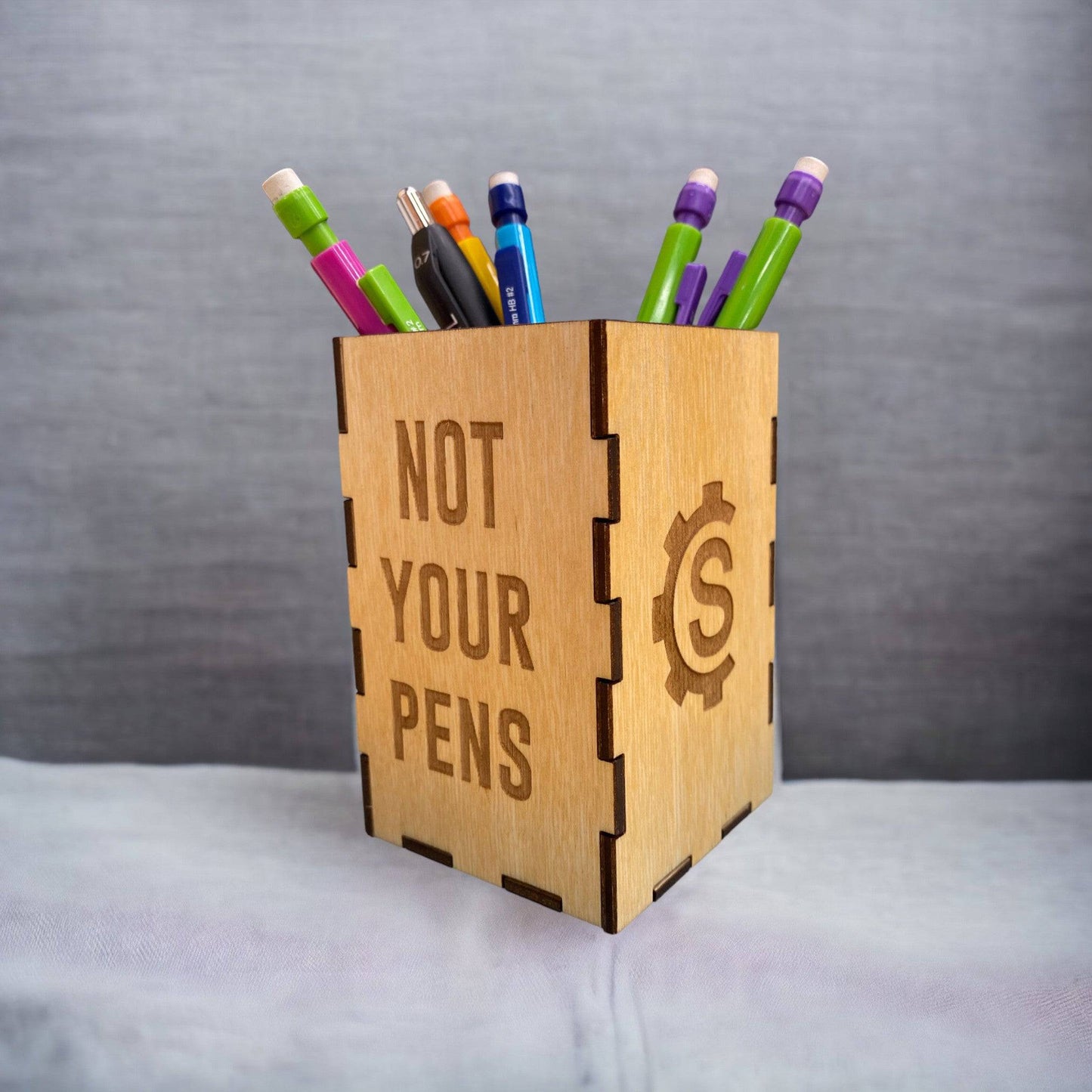 Pen Cup - Laser Cut File - SVG DXF AI