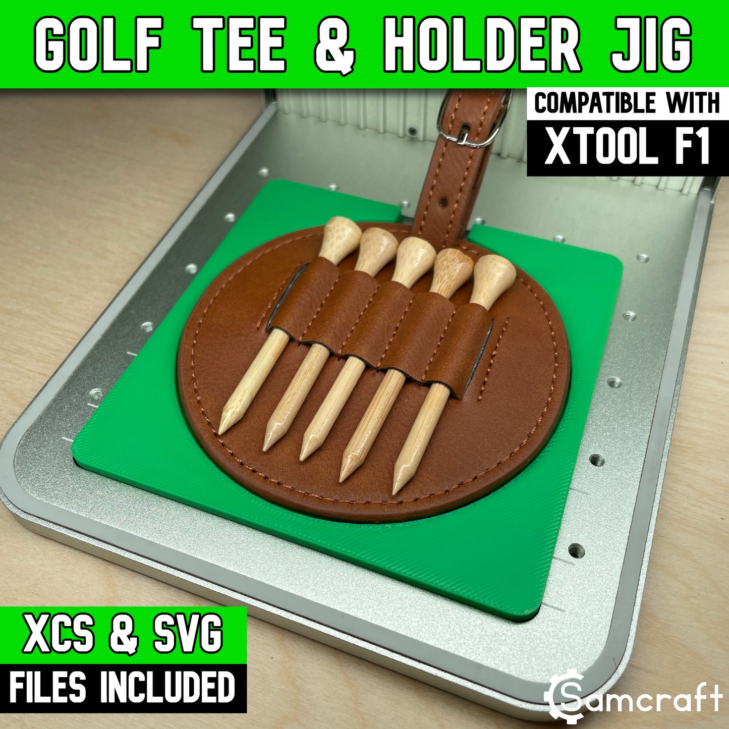 Golf Tee & Holder Jig - Large - xTool F1