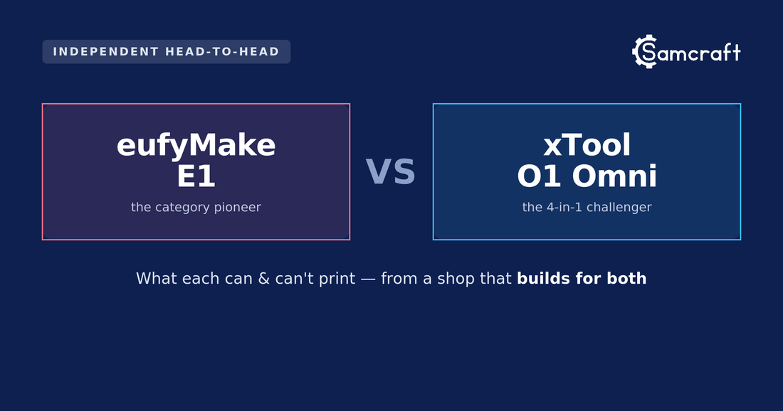 eufyMake E1 vs xTool O1 Omni: Honest UV Printer Head-to-Head