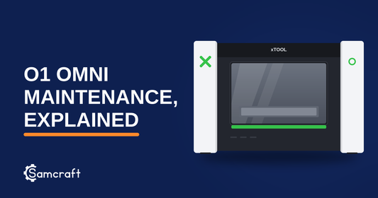 The xTool O1 Omni desktop UV printer — Samcraft's guide to O1 Omni maintenance, explained