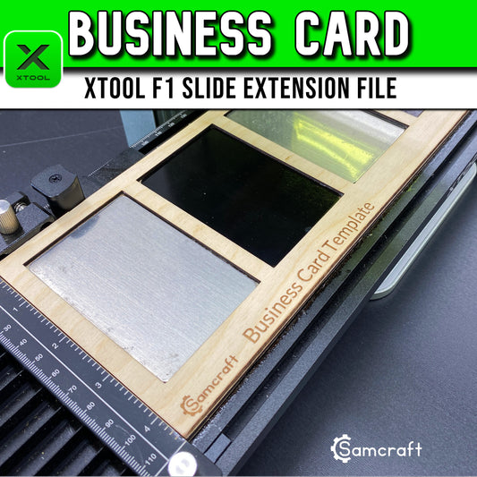 Business Card Template - xTool F1 Slide Extension