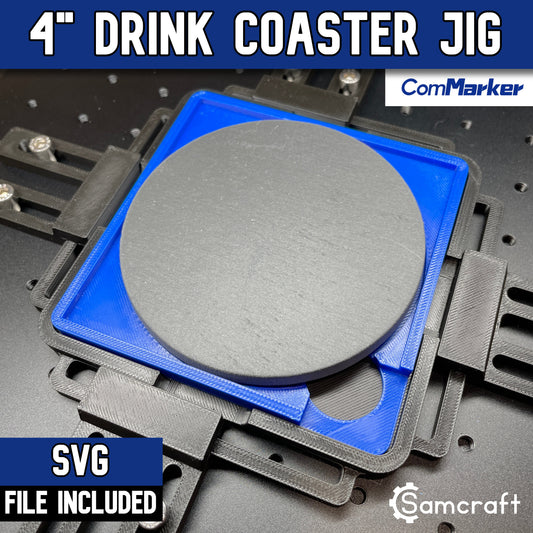 Drink Coaster Jig - 4 inch - ComMarker - Samcraft