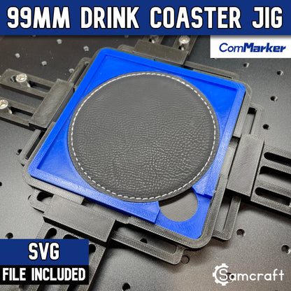 Drink Coaster Jig - Leatherette & Silicone - ComMarker - Samcraft