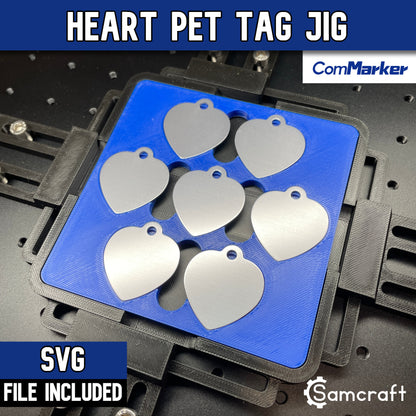 Pet Tag Jig - Heart - ComMarker - Samcraft