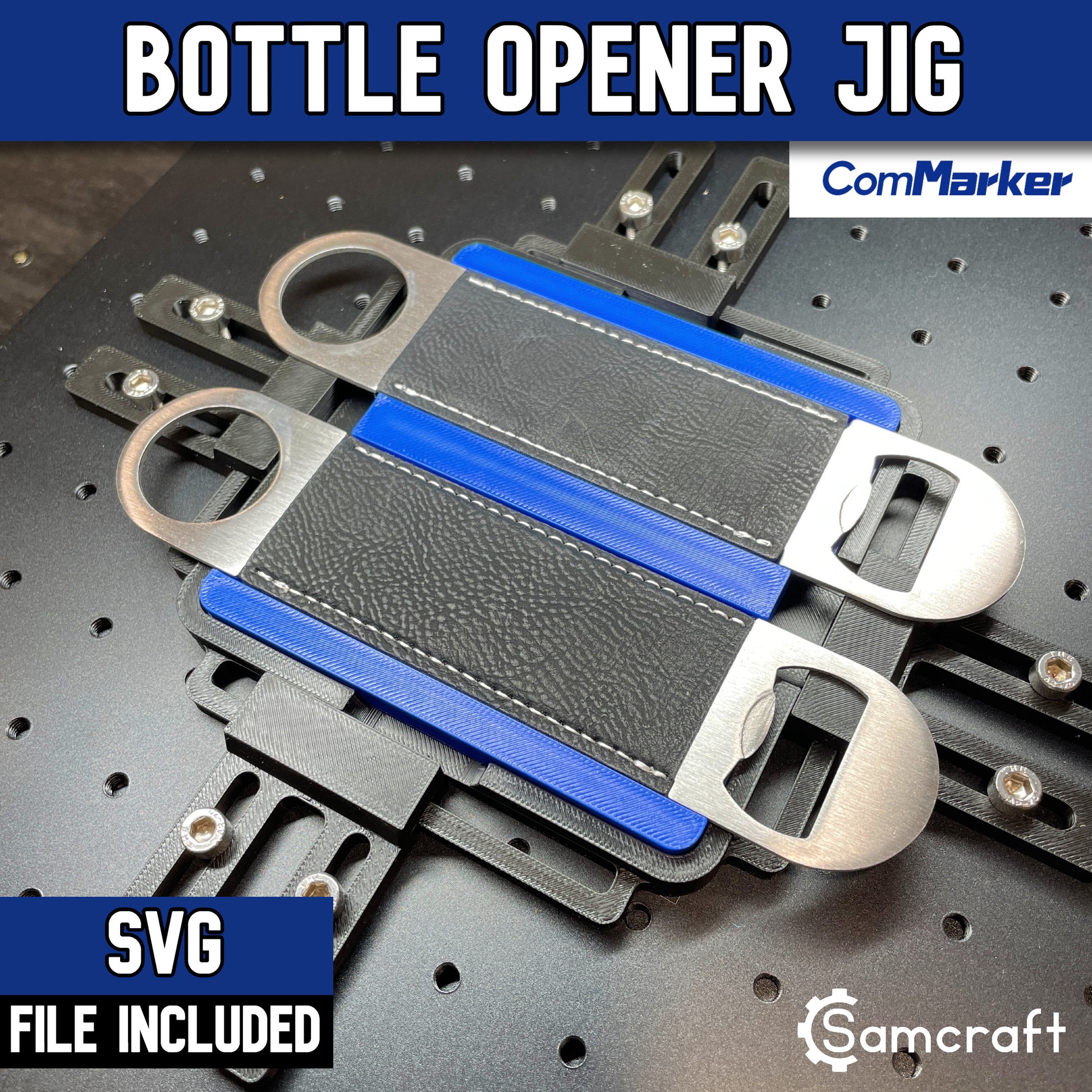 Bottle Opener Jig - Large Metal - ComMarker - Samcraft