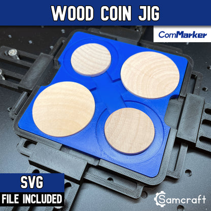 Wood Coin Jig - ComMarker - Samcraft