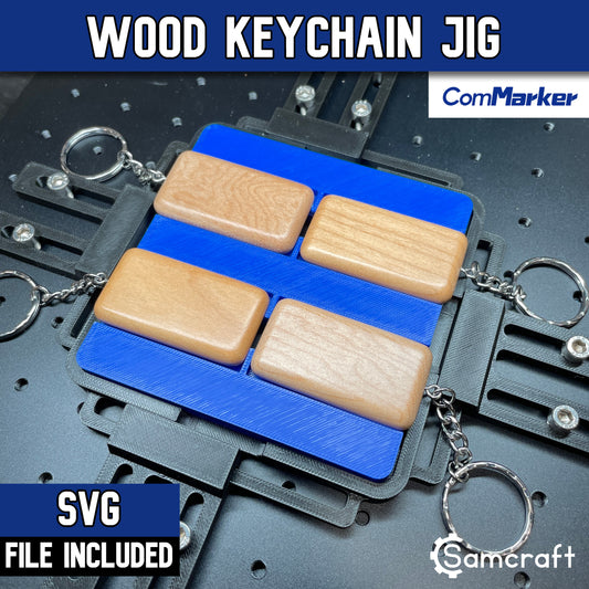 Wood Rectangle Keychain Jig - ComMarker - Samcraft