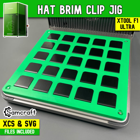 Hat Brim Clip Engraving Jig for xTool F1 Ultra