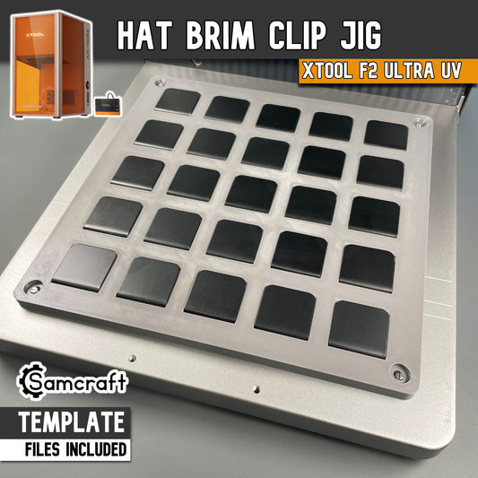 Hat Brim Clip Jig - xTool F2 Ultra / F2 Ultra UV