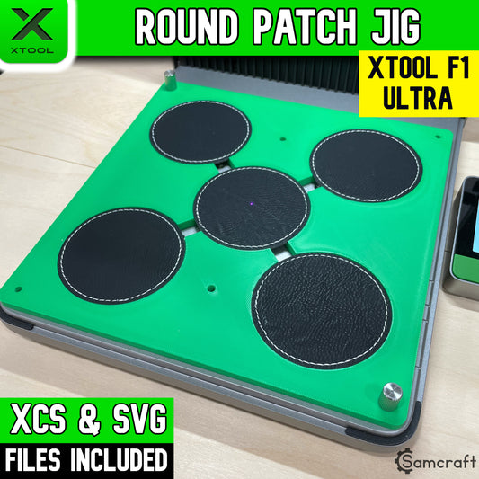 Round Patch Jig - xTool F1 Ultra