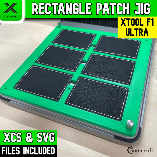 Rectangle Patch Jig - xTool F1 Ultra