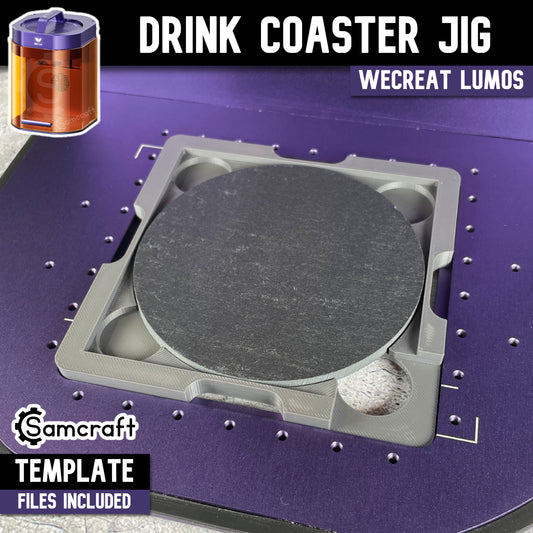 Drink Coaster Jig - 4 inch - WeCreat Lumos