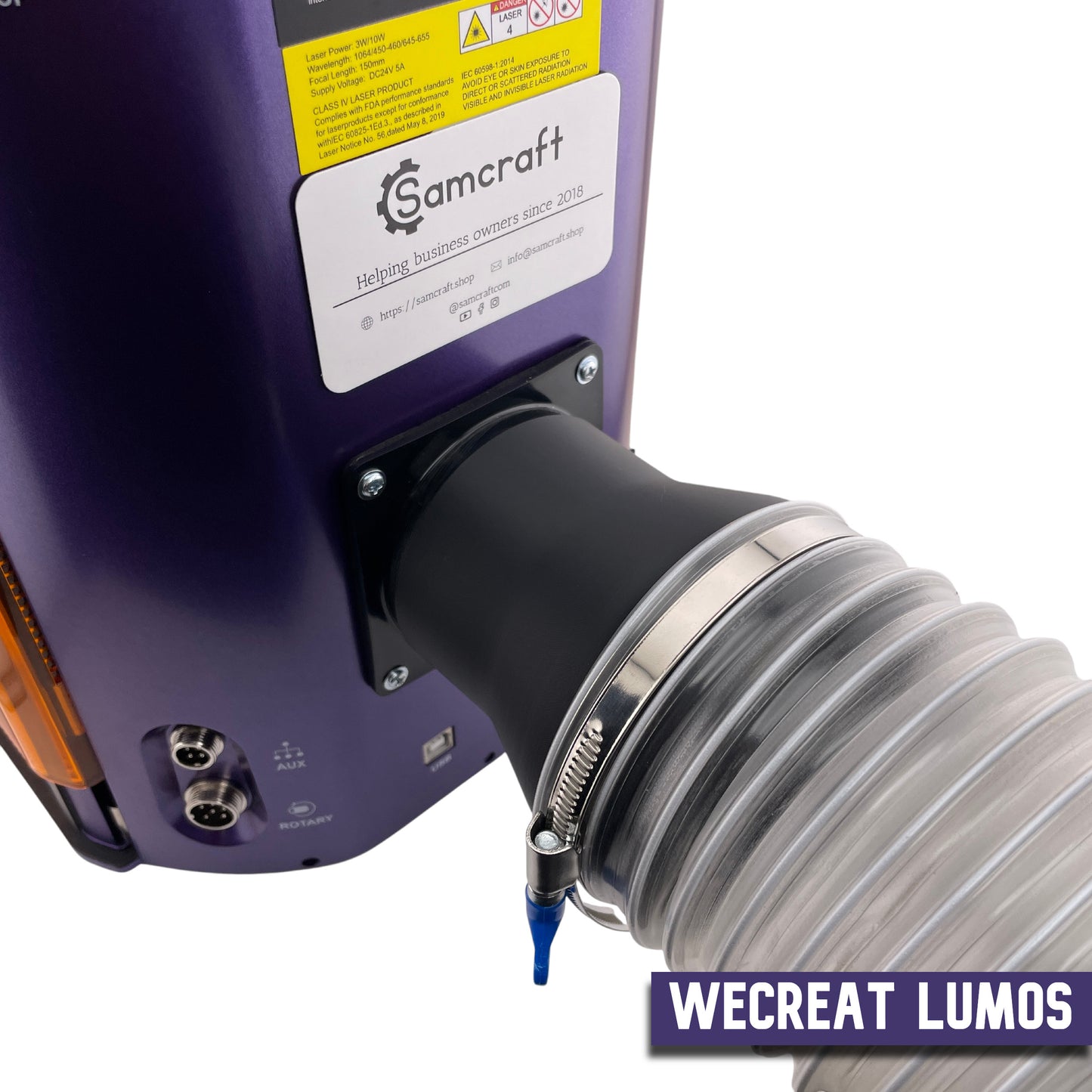WeCreat Lumos 4 inch Exhaust Hose Adapter