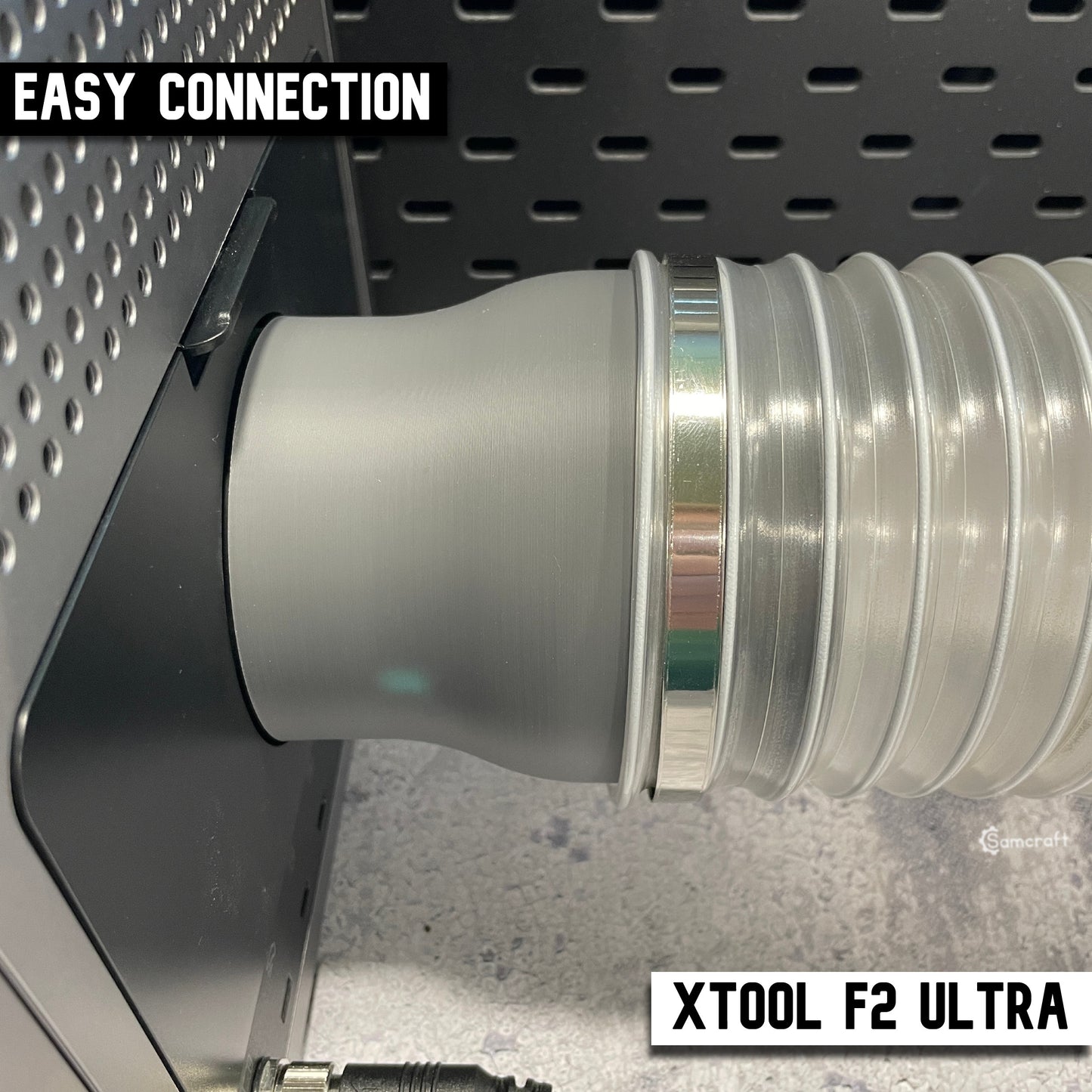 xTool F2 Ultra 4 inch Exhaust Hose Adapter
