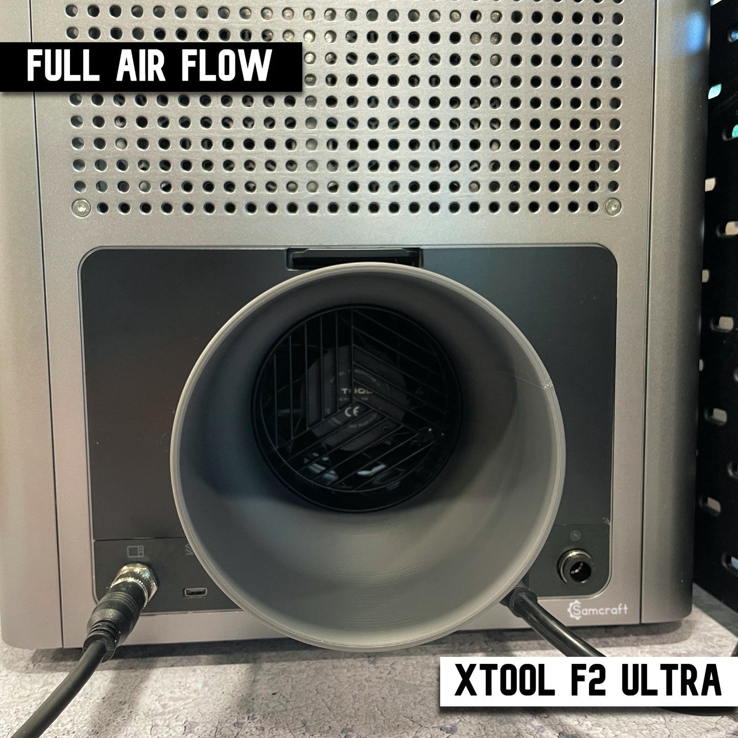 xTool F2 Ultra 4 inch Exhaust Hose Adapter