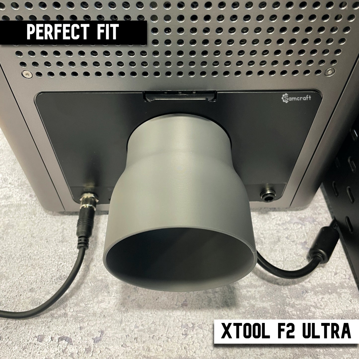 xTool F2 Ultra 4 inch Exhaust Hose Adapter