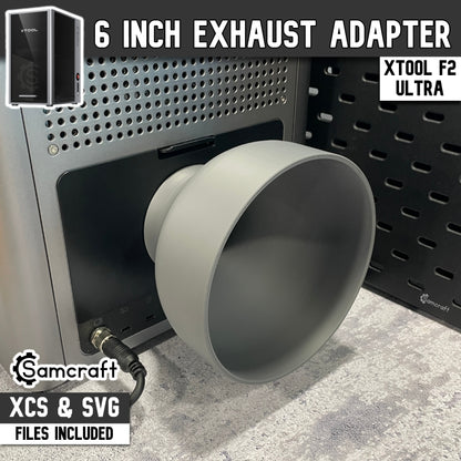 xTool F2 Ultra 6 inch Exhaust Hose Adapter