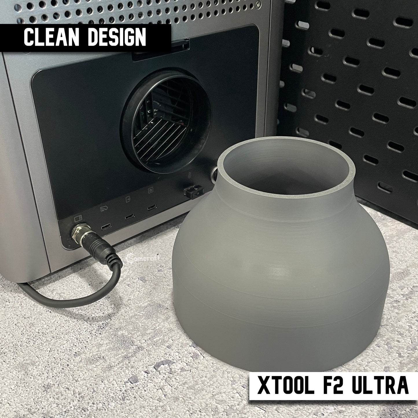xTool F2 Ultra 6 inch Exhaust Hose Adapter