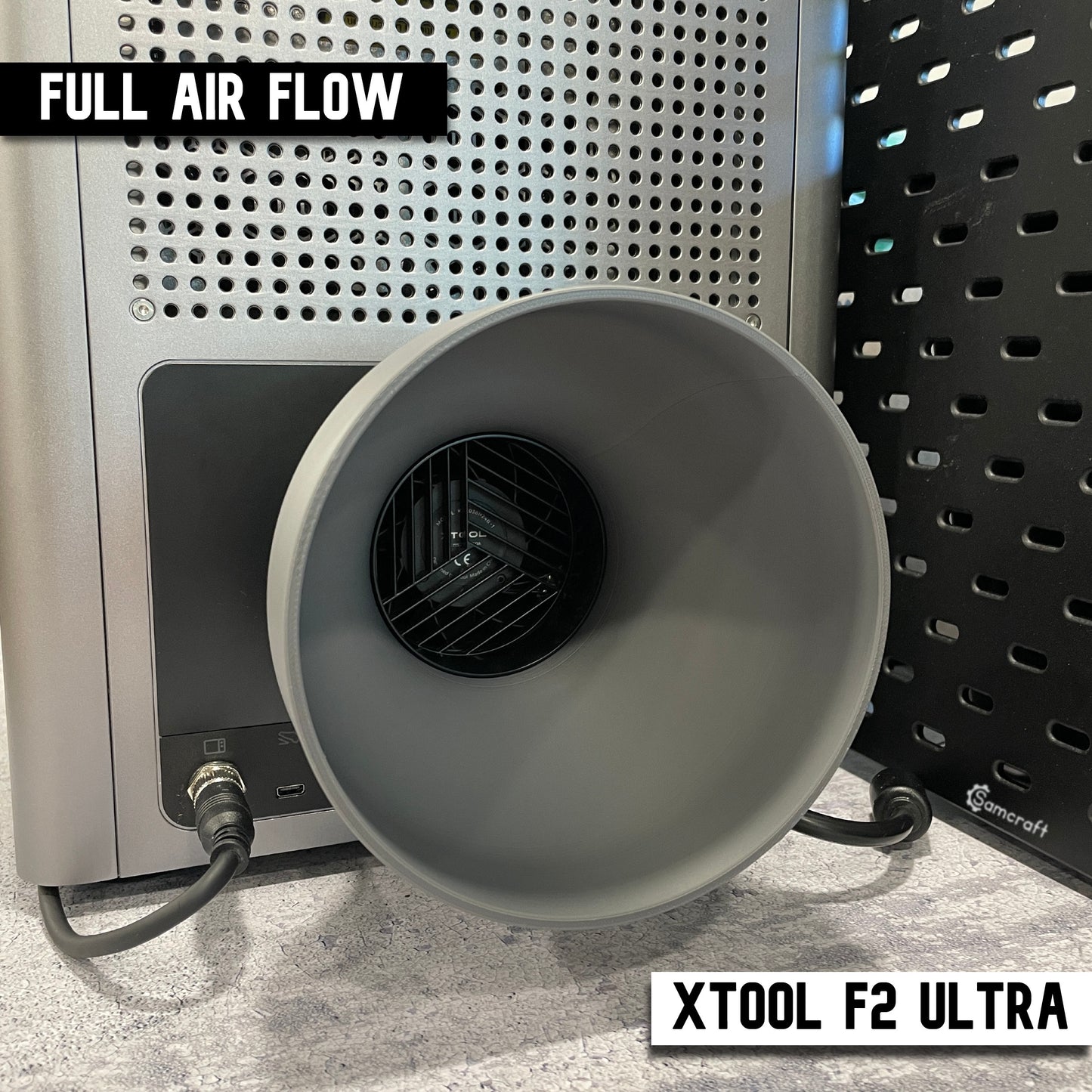 xTool F2 Ultra 6 inch Exhaust Hose Adapter