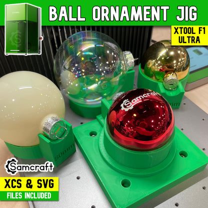 Ball Ornament Jig - xTool F1 Ultra