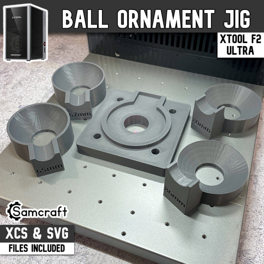 Ball Ornament Jig - xTool F2 Ultra