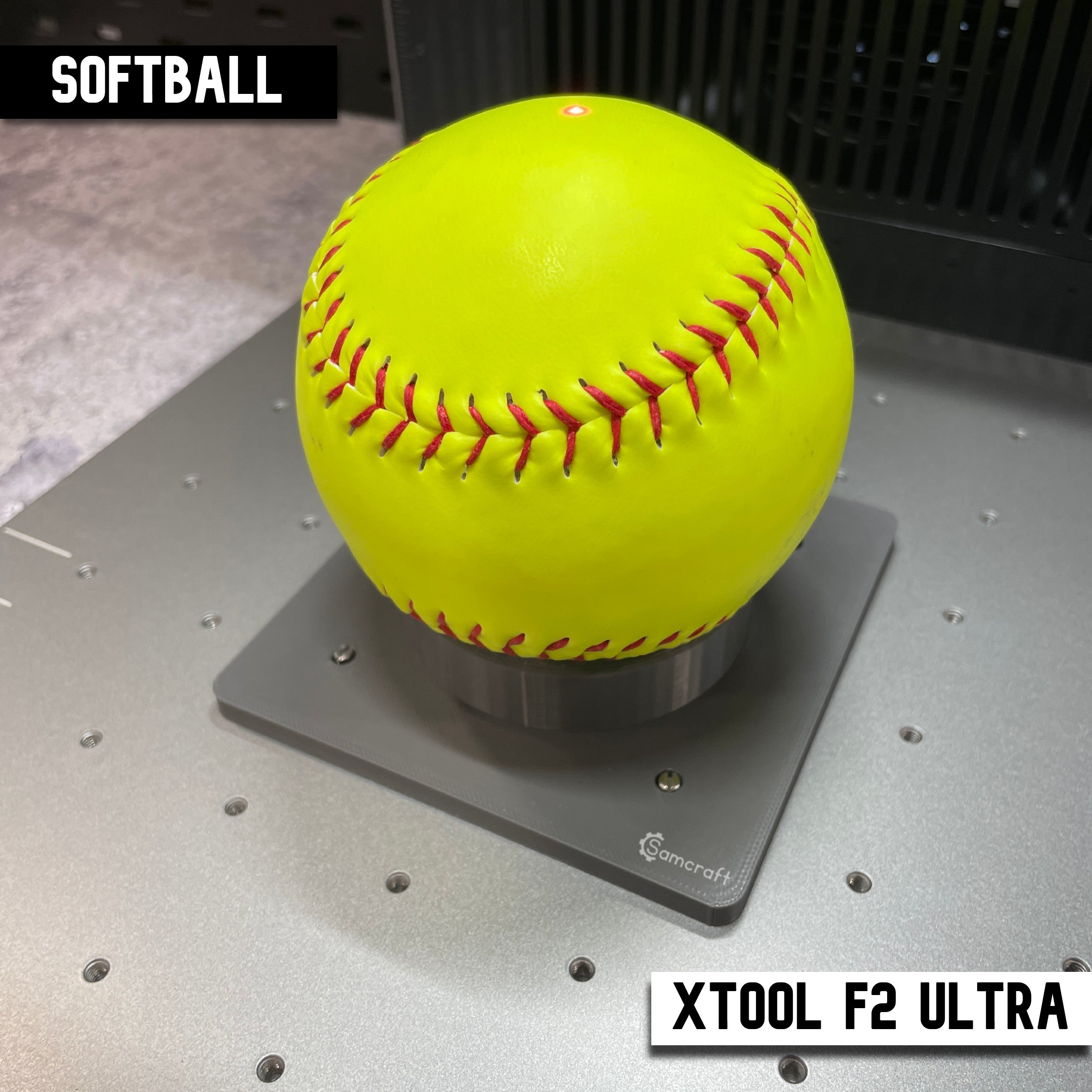 Baseball Softball & Pickleball Jig for xTool F2 Ultra | Samcraft