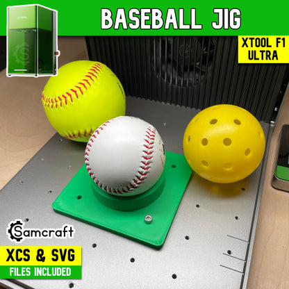 Baseball Softball & Pickleball Jig - xTool F1 Ultra