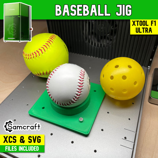 Baseball Softball & Pickleball Jig - xTool F1 Ultra