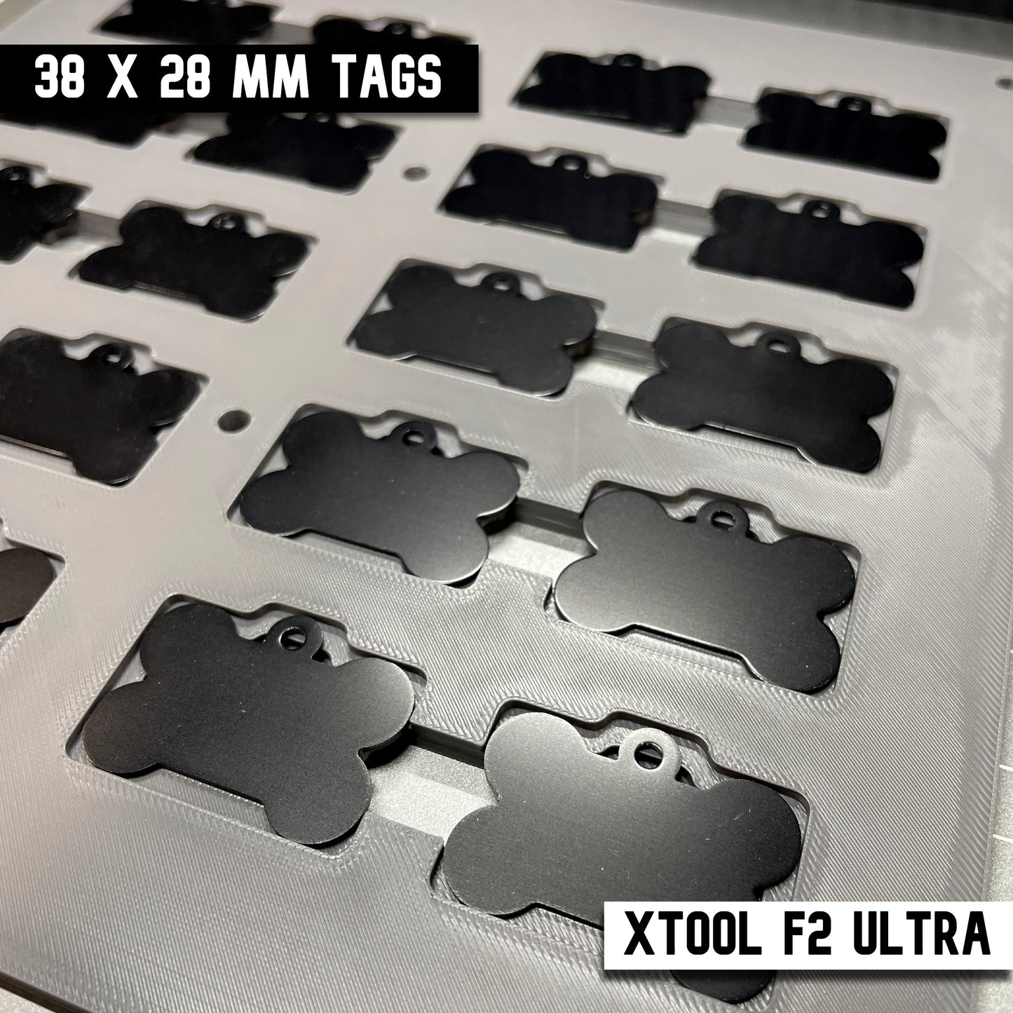 Pet Tag Jig - Bone - xTool F2 Ultra