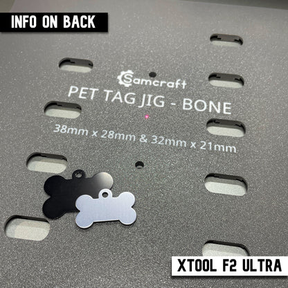 Pet Tag Jig - Bone - xTool F2 Ultra