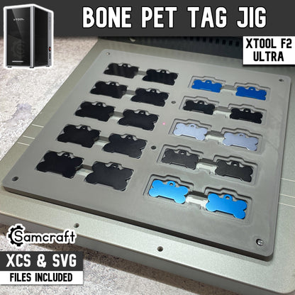 Pet Tag Jig - Bone - xTool F2 Ultra
