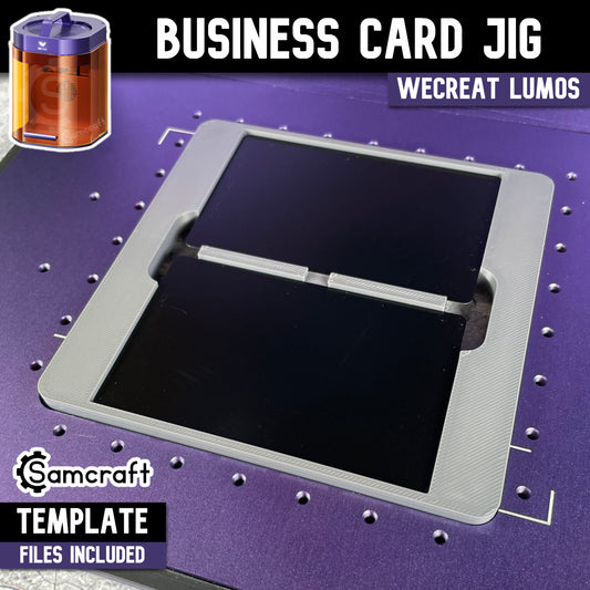 Business Card Jig - WeCreat Lumos