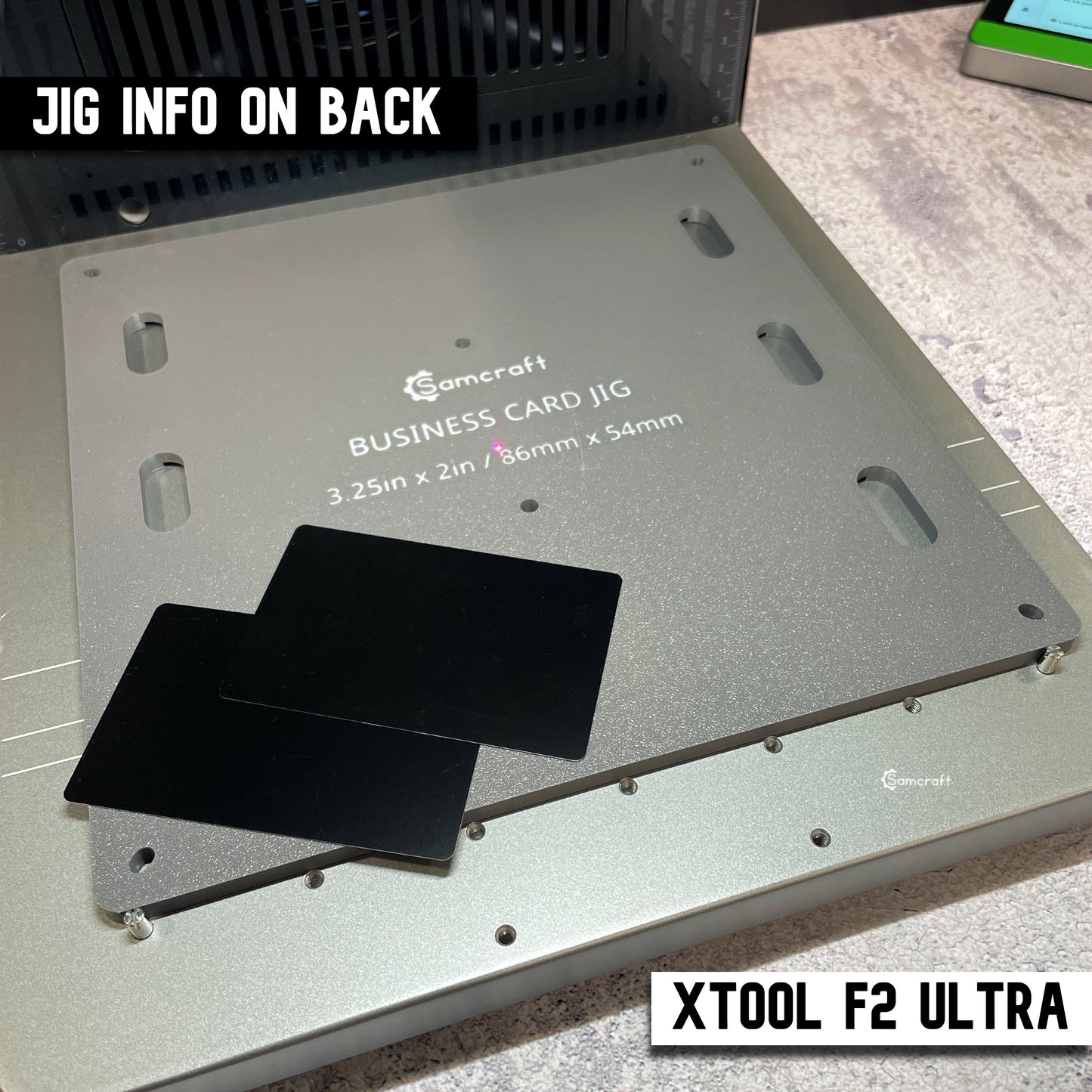 Business Card Jig - xTool F2 Ultra