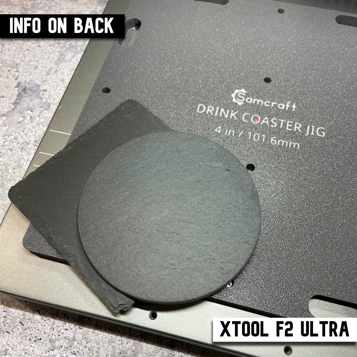 Drink Coaster Jig - 4 inch - xTool F2 Ultra