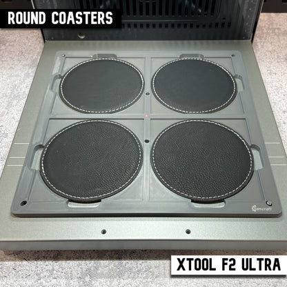 Drink Coaster Jig - Leatherette & Silicone - xTool F2 Ultra