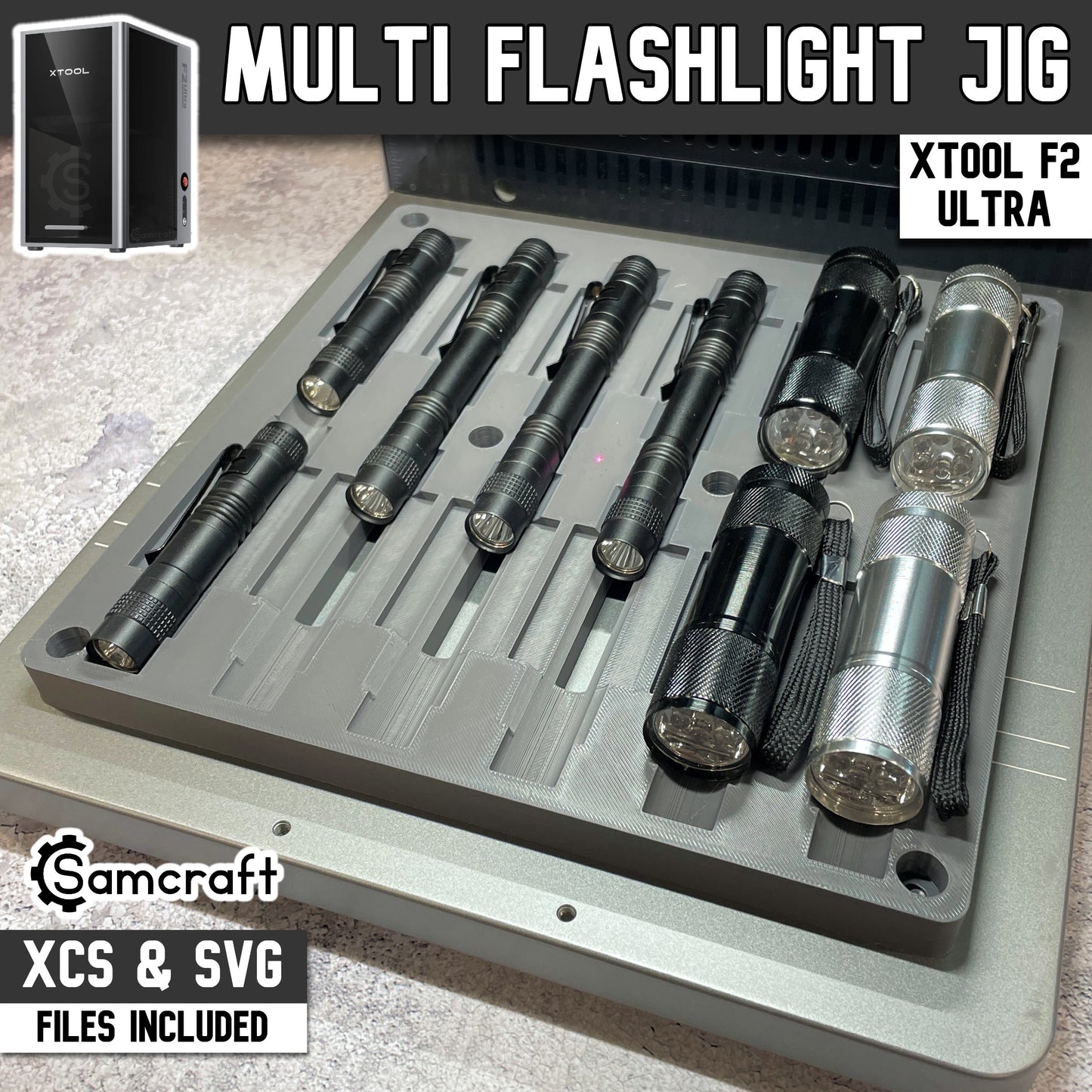 Flashlight Jig - xTool F2 Ultra