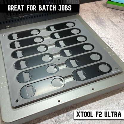 Flat Metal Keychain Bottle Opener Jig - xTool F2 Ultra