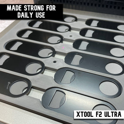Flat Metal Keychain Bottle Opener Jig - xTool F2 Ultra