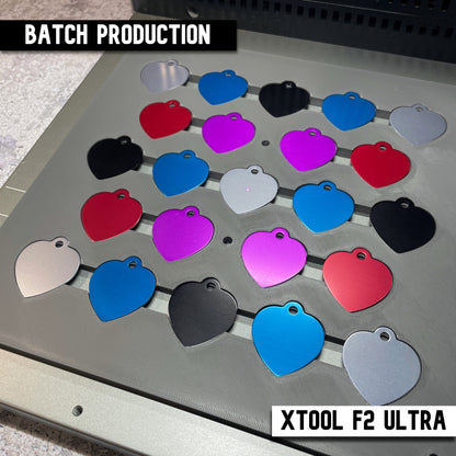 Pet Tag Jig - Heart - xTool F2 Ultra