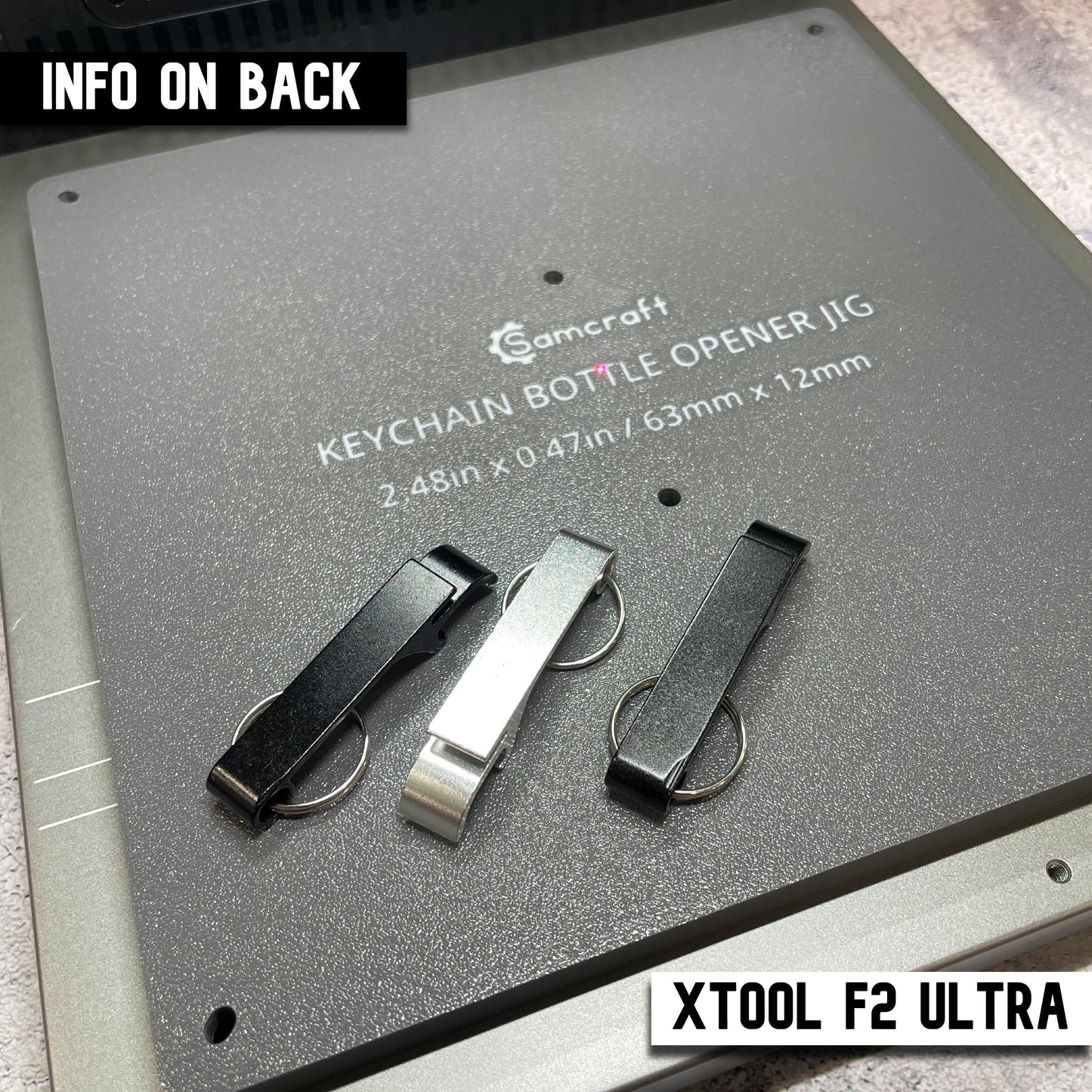 Keychain Bottle Opener Jig - xTool F2 Ultra