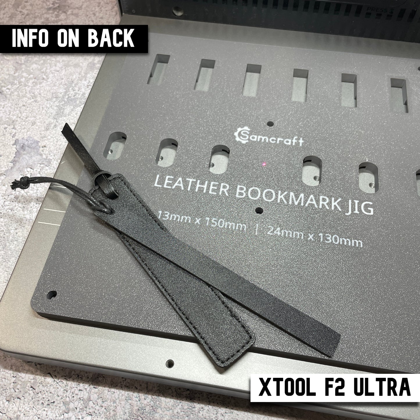 Leather Bookmark Jig - xTool F2 Ultra