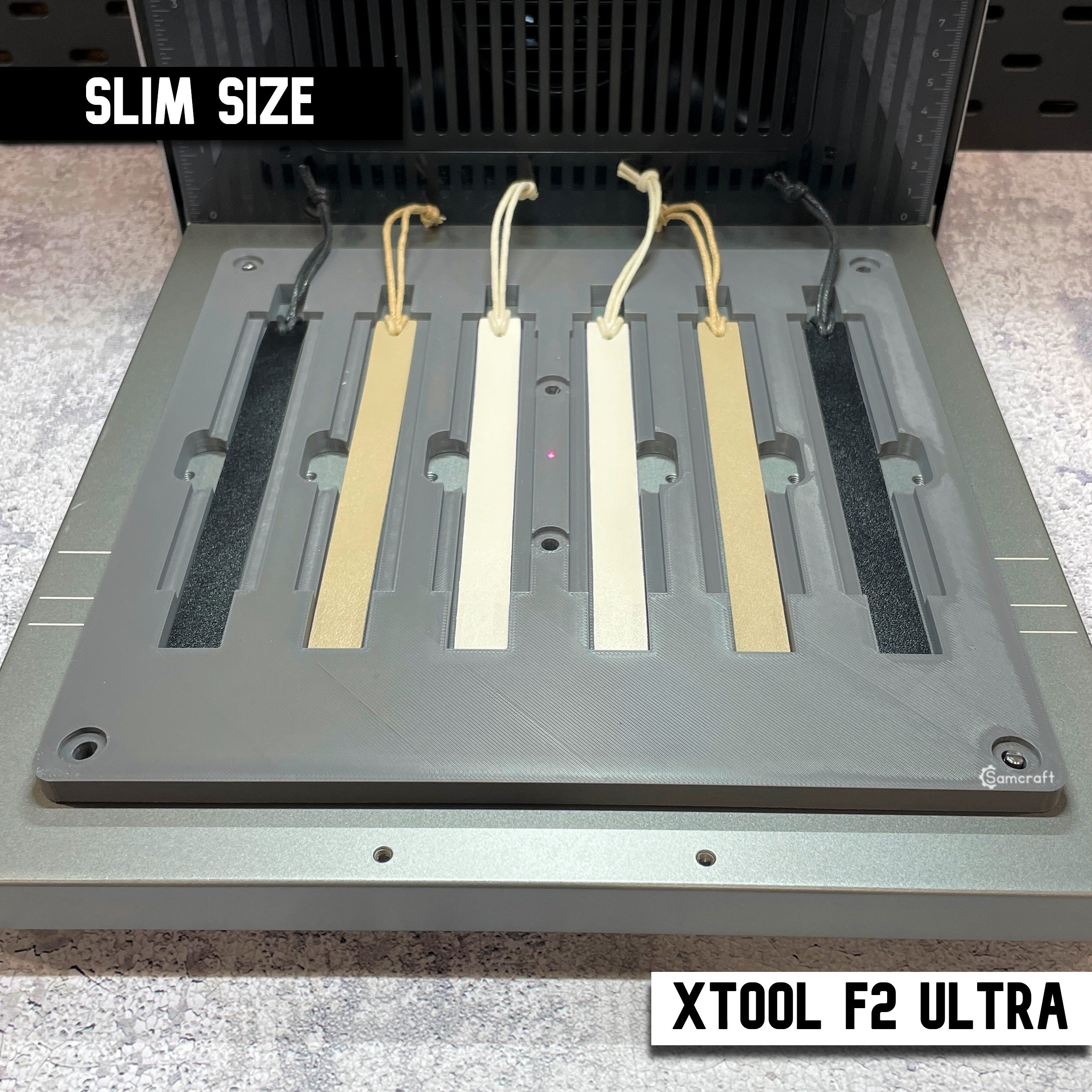 Leather Bookmark Engraving Jig for xTool F2 Ultra & F2 Ultra UV