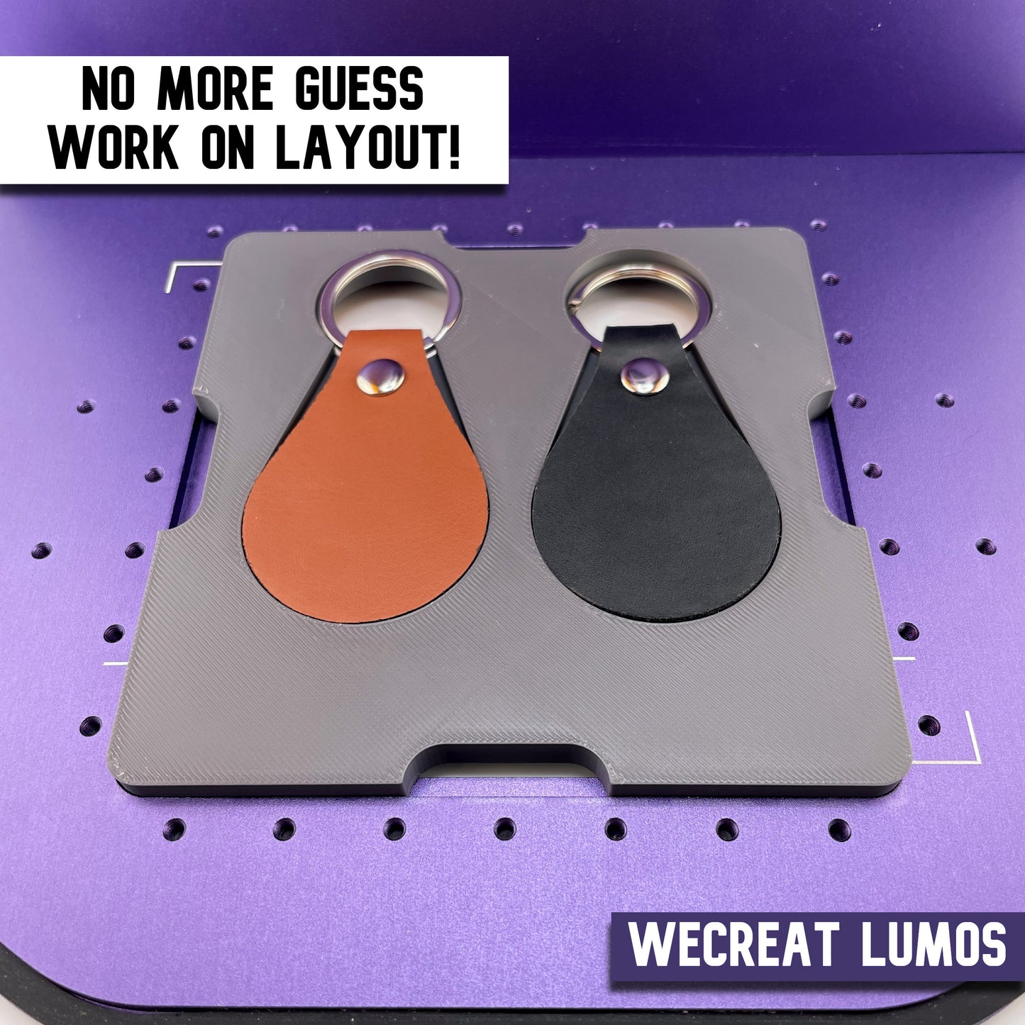 Leather Key Fob Jig - WeCreat Lumos